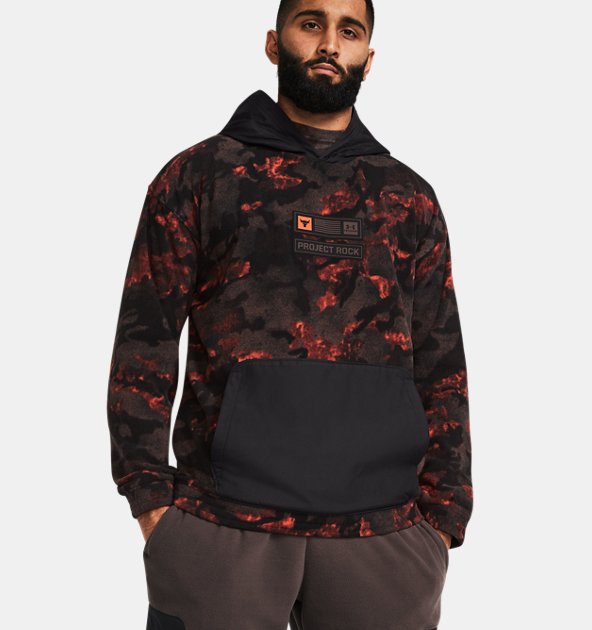 Under Armour Men's Project Rock Veterans Day Printed Hoodie